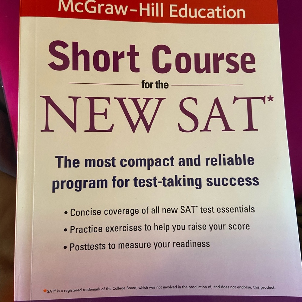 SAT prep - short course and vocabulary flash cards - never used